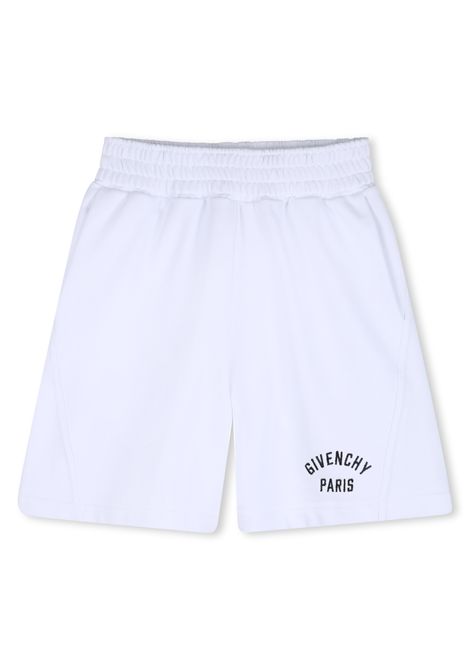 Bermuda con stampa logo GIVENCHY KIDS | H3110010P